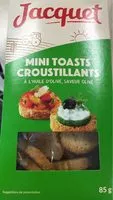 Mängden socker i Mini-toasts à l'huile d'olive