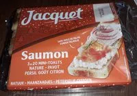 Mängden socker i MINI TOAST SAUMON 255 G ( Nature - Pavot - Persil Citron )