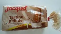 Mängden socker i Tartine p'tit dej complet sans sucres ajoutes 410 gr offre economique