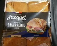Mängden socker i Brasserie burger nature sans sucres ajoutes x4