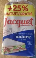 Mängden socker i Jacquet pain de mie