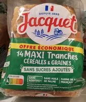 Mängden socker i Maxi tranches céréales et graines
