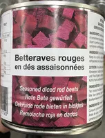Mängden socker i Betteraves rouges en dés assaisonnées