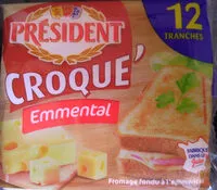 Mängden socker i PRESIDENT CROQUE EMMENTAL 12 TRANCHES 200g