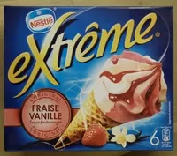 Mängden socker i Extrême Original Fraise Vanille Sauce fruits rouges