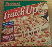 Mängden socker i BUITONI FRAICH'UP Pizza Surgelée Poulet Barbecue 600g