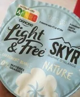 Mängden socker i Light & free skyr nature