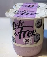 Mängden socker i Light & Free Myrtille