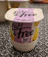 Mängden socker i Danone light and free