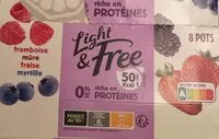 Mängden socker i Yaourt brassé aux fruits