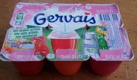 Mängden socker i Gervais Fraise, Abricot Framboise