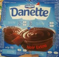 Mängden socker i Danette noir extra