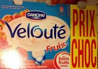 Mängden socker i Velouté Fruix (Fraise, Framboise, Pêche, Abricot) Prix Choc