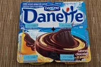 Mängden socker i Danette saveur chocolat sur lit aux poires Danone