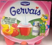 Mängden socker i Gervais (Fraise, Framboise, Abricot, Pêche, Banane) - (2 % MG) 18 Pots