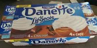 Mängden socker i Danette le liégeois