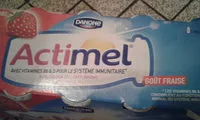 Mängden socker i Actimel Fraise offre Anniversaire