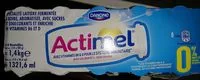 Mängden socker i Actimel 0% Allégé en Sucres
