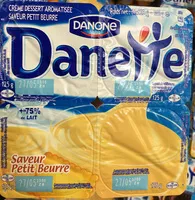 Mängden socker i Danette - Crème dessert aromatisée saveur petit beurre