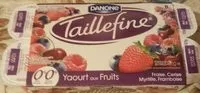 Mängden socker i Taillefine (0 % MG) Fruits rouges panachés 8 Pots