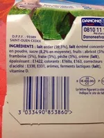 Mängden socker i Velouté Fruix - Fraise, Framboise, Pêche, Abricot