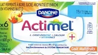 Mängden socker i Actimel goût multifruits