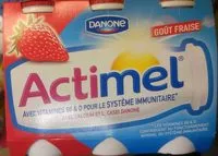 Mängden socker i Actimel Goût Fraise