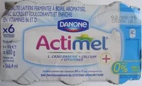 Mängden socker i Actimel + (0 % MG) x 6 Bouteilles