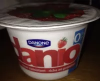 Mängden socker i Danio Fraise 0%