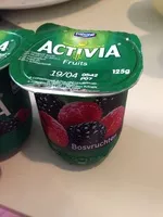 Mängden socker i Activia Mûre-Framboise