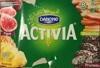 Mängden socker i Activia Figue, Ananas, Rhubarbe, Pruneau