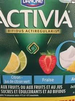 Mängden socker i Activia Lait fermenté au bifidus 0% aux fruits les 8 pots de 125 gr