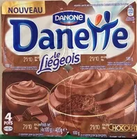 Mängden socker i Danette (le Liégeois Chocolat) 4 pots
