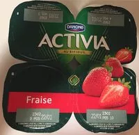 Mängden socker i Activia au bifidus Fraise