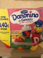 Mängden socker i Danonino Fromage blanc saveurs aux fruits les 18 pots de 50 g