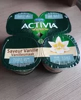 Mängden socker i Activia saveur vanille