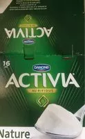Mängden socker i Activia Lait fermenté nature les 12 pots de 125 g