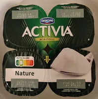 Socker och näringsämnen i Activia