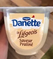 Mängden socker i Danette le Liégeois Praliné