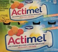 Mängden socker i Actimel multifruits