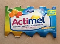 Mängden socker i Actimel Gout Multi Fruits