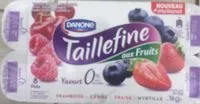 Mängden socker i Taillefine fruits rouges