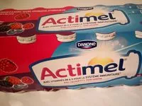 Mängden socker i Actimel framboise et fruits des bois