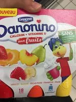 Mängden socker i Danonino aux fruits