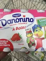Mängden socker i Danonino à Boire Saveur Fraise