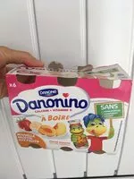 Mängden socker i Danonino à boire Pêche-abricot & Fraise-banane