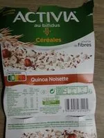 Mängden socker i Activia au bifidus céréales quinoa noisette