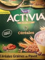 Mängden socker i Activia céréales graines de pavot