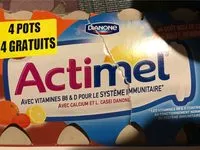 Mängden socker i Actimel Goût Noix de coco Goût Agrumes