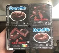 Mängden socker i Danette chocolat extra noir